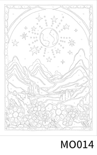 Mountain Paint-by-Number Acrylic Surface Kit by Artist's Loft®